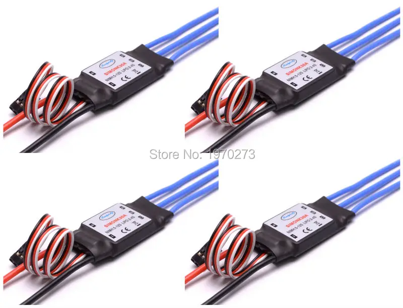 

4pcs 30A SimonK Prgramme RC Brushless ESC With BEC 2A For 4-Axis Quadcopter Multicopter