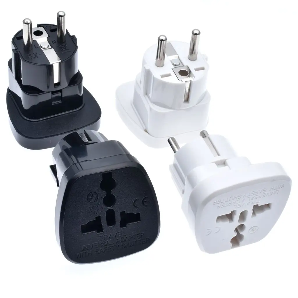 Universal US UK AU CN To EU Plug Socket Adapter Travel Wall AC Power Charger Outlet Adapter Converter extension plug 