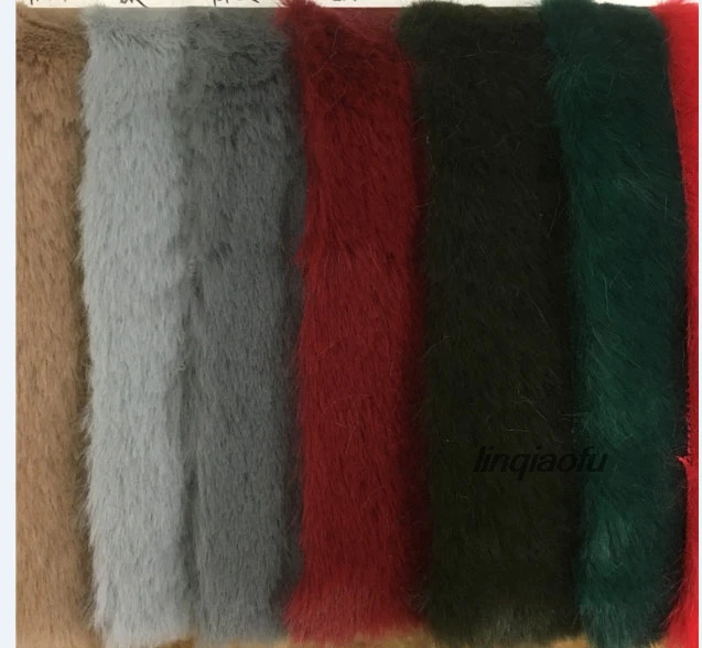 Thickening imitation big rabbit fur fabric  Super soft and thick thick imitation rabbit plush fabric,160*90cm (one yard) One pcs