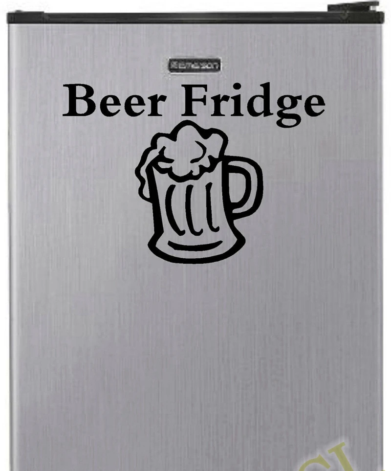 Beer Fridge Vinyl Decal Sticker for Mini Refrigerator Decoration