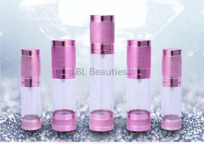 300pcs/lot 15ml 30ml 50ml Pink Airless Bottle Cosmetics Vacuum Bottle, Essence Lotion Serum Packing Bottle