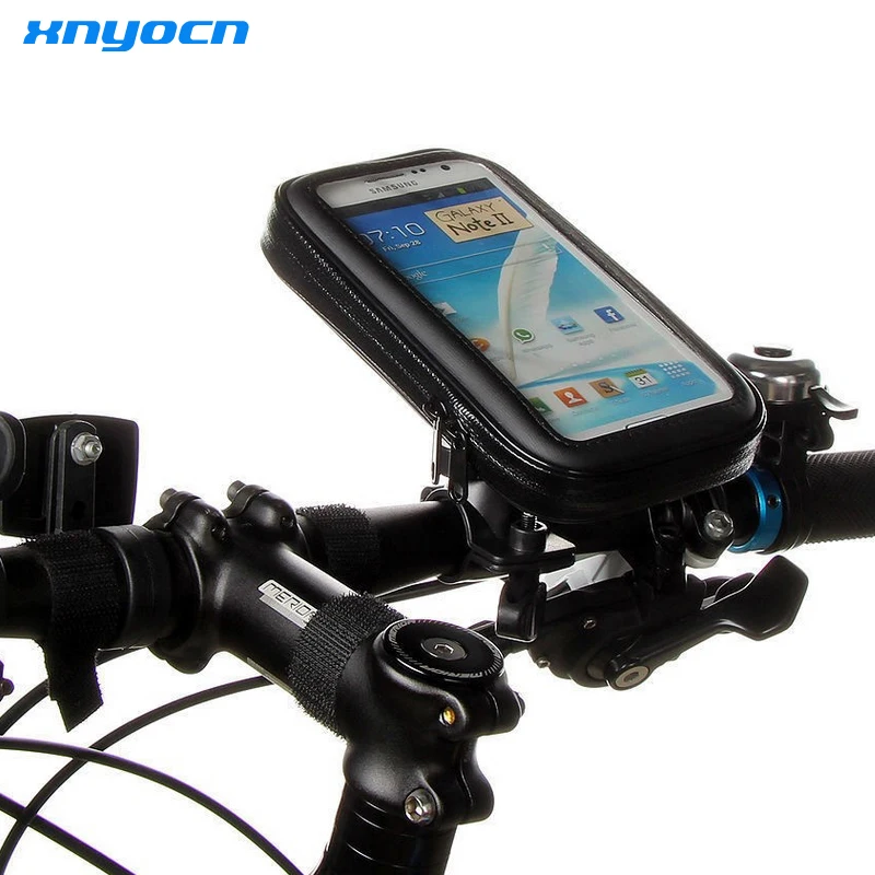 

Universal Bike Bicycle Phone Holder Base Waterproof Case Cover Bag Handlebar Cycling Mount For LG V10 G6 Sony Xperia Z3 Z4 Z5