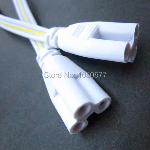 20pcs/lot 3 pin 300mm T4 T5 LED Tube Connector Cable Wire Double-end For T4 T5 T8 Led Lamp Lighting Connecting