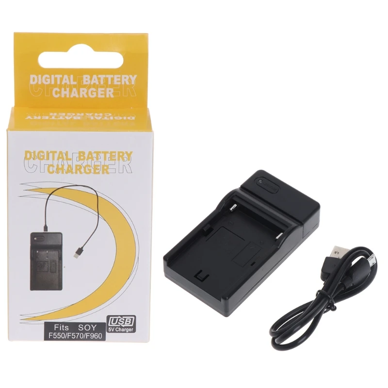 OOTDTY USB Battery Charger For Sony NP-F550 F570 F770 F960 F970 FM50 F330 F930 Camera