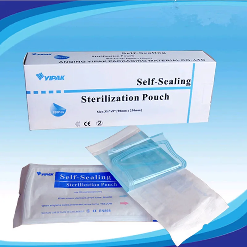 Tattoo Accessories Sterilization Pouches Bags 200pcs/box 260 x 90mm Large Size Medical-grade Bag Disposable Tattoo Supplies