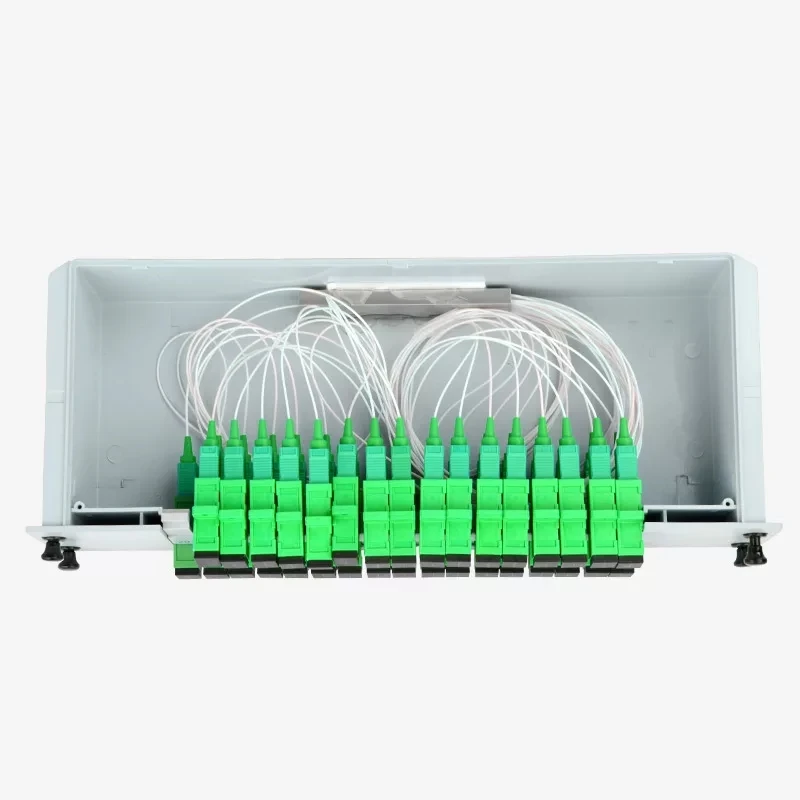 Elink-ファイバースプリッターカセット,ボックスlgx,2層,gepon ftth,sc,apc,plc,テレコム,abs,1個,1x32