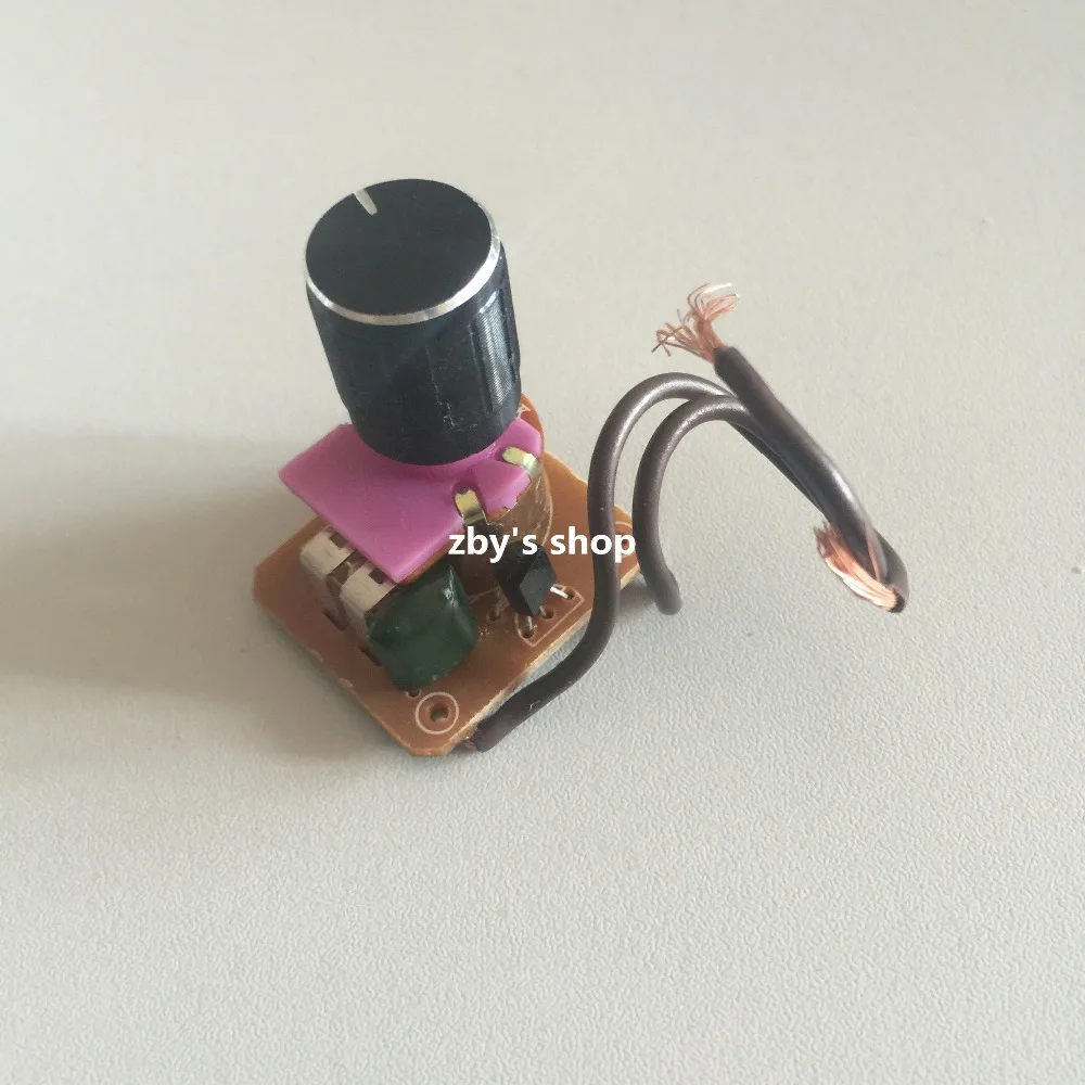 500K Bedroom Knob Adjustable Light Controller Dimmer Switch w Potentiometer