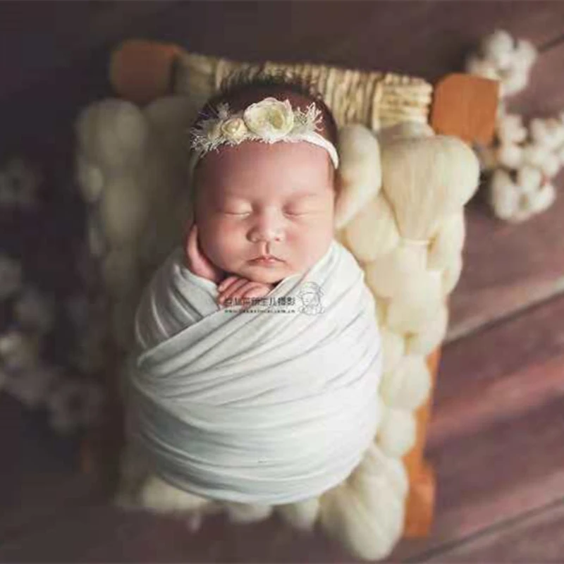 

Vintage Style Wooden Bed newborn photo props