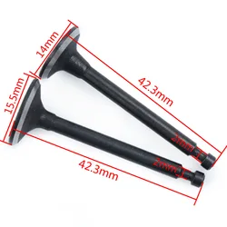 Intake & Exhaust Valve Set for Honda GX35 GX35NT Engine HHT35S UMK435 Brushcutter Trimmer Strimmer Parts 14721-Z0Z-800 New