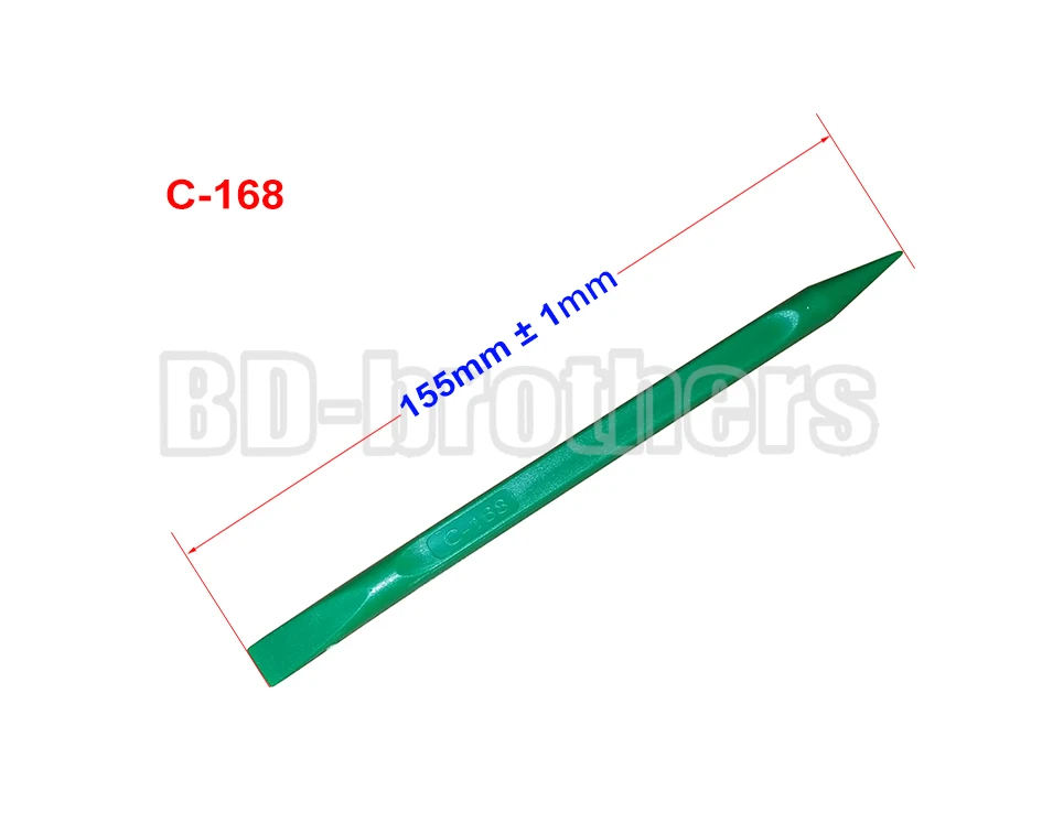 

C166 C167 C168 Green Pry Tool , 155mm Prying Opening Tools Plastic Crowbar for Phone Tablet PC Flat Cable Screen Housing Repair