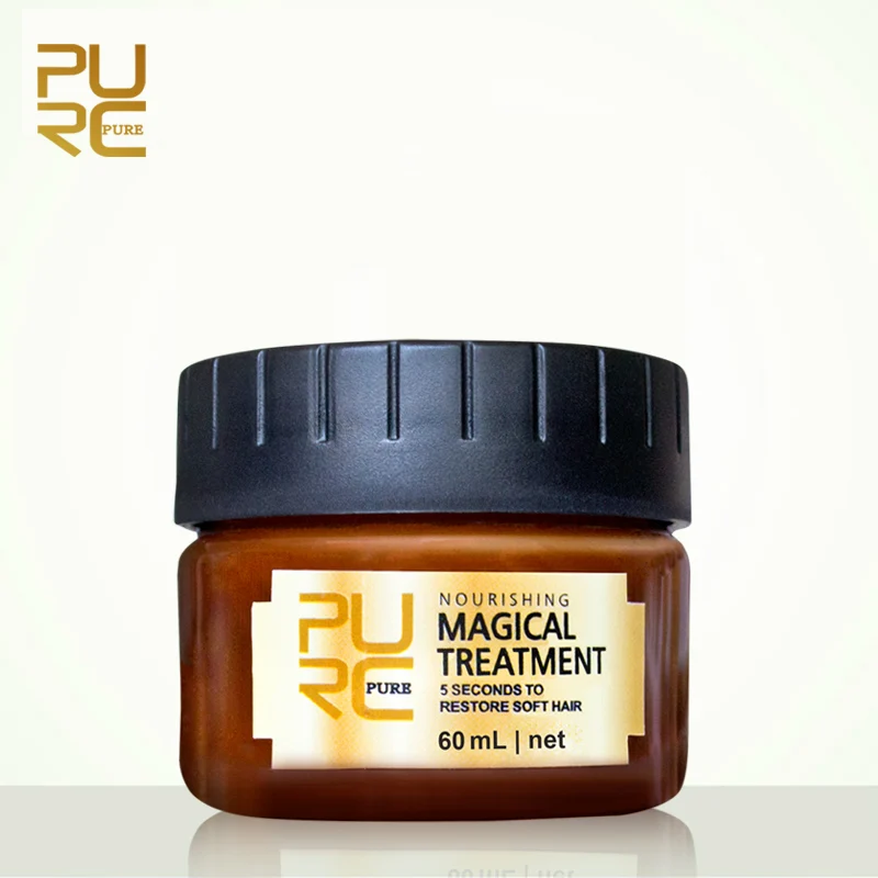 PURC 5 Seconds Magical Hair Mask Smoothing Repairs Damaged Frizz Hair Keratin Scalp Treatment Cream Professional Hair Care image 6