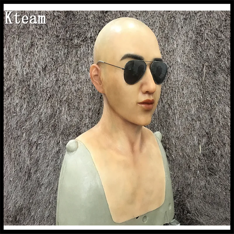 New Halloween Mask Male Silicone Mask Masquerade Masks Cosplay Top Quality Handsome Man Crossdresser Costume DHL Free Shipping