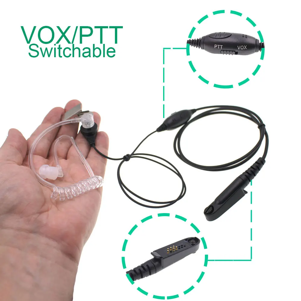 Air Tube หูฟัง VOX หูฟังสําหรับ WCDMA Android โทรศัพท์มือถือ F22 F25 Walkie Talkie Anysecu G22 G25 GP328plus GP338plus