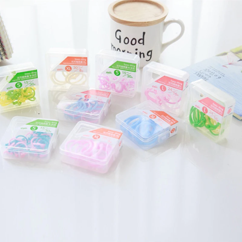 Colorful Transparent Plastic Spiral Binder Clip DIY Pocket Binder Loose-leaf File Folder Diary Clips Binding Rings Loose Ring