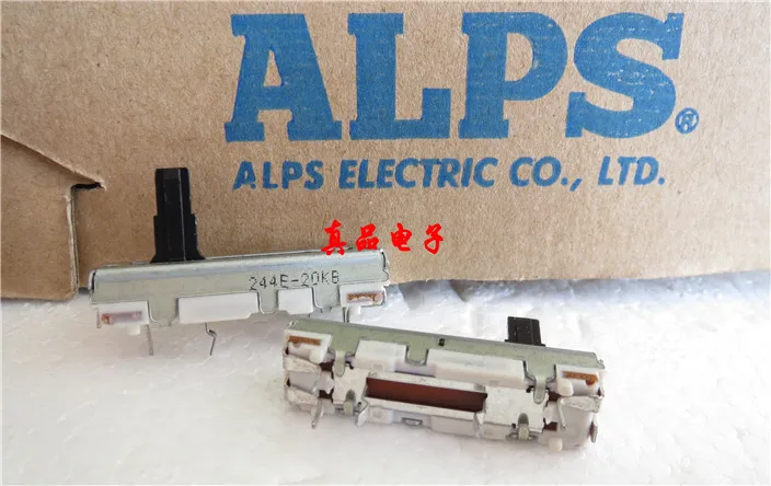 

[VK] 35MM imported Japan ALPS B20K single joint with point slide straight potentiometer handle length 10MM switch