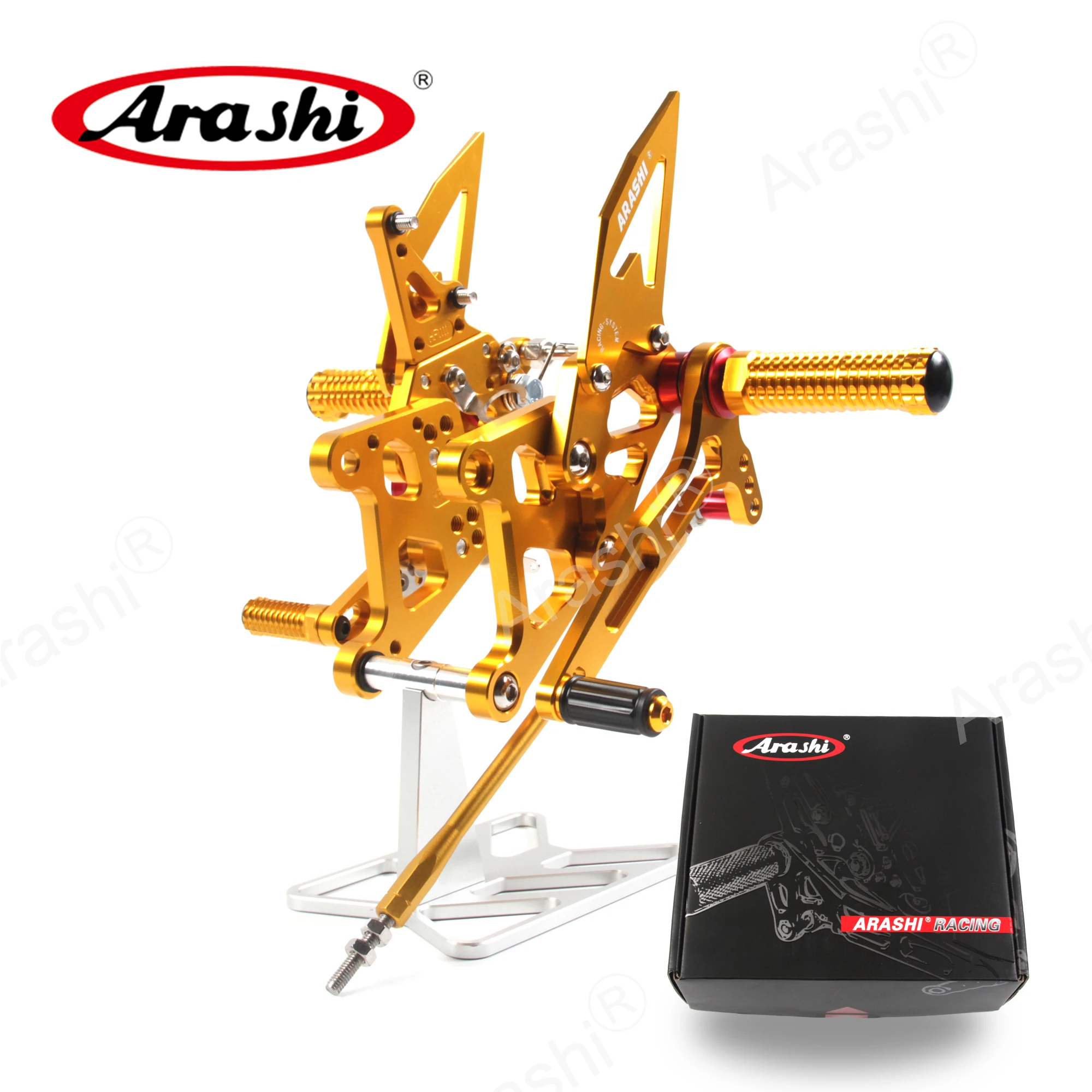 Arashi For HONDA CBR300R / ABS 2015 - 2023 CNC Rider Rearset Adjustable Footrest Race Foot Pegs CBR 300 R CBR300 2019 2020 2021