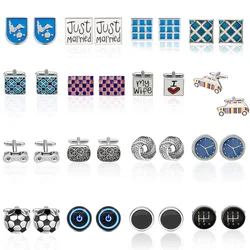 MeMolissa Jewelry Fashion Shirt Cufflinks for mens gift Brand cuff links buttons Enamel abotoaduras gemelos 18Styles