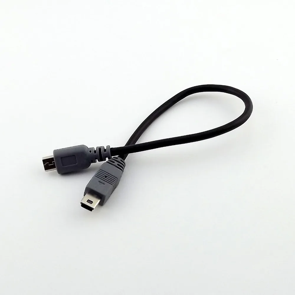 1pc Mini USB Type B Male To Micro B Male 5 Pin Converter OTG Adapter Lead Data Cable 20cm / 1M 3FT