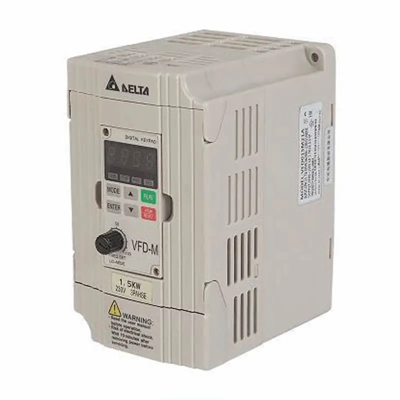 Imagem -04 - Inversor Delta Vfd015m21a 04kw 0. 75kw 15kw Frequência de Saída 0.1400hz Frequência de Carga até 15khz Novo