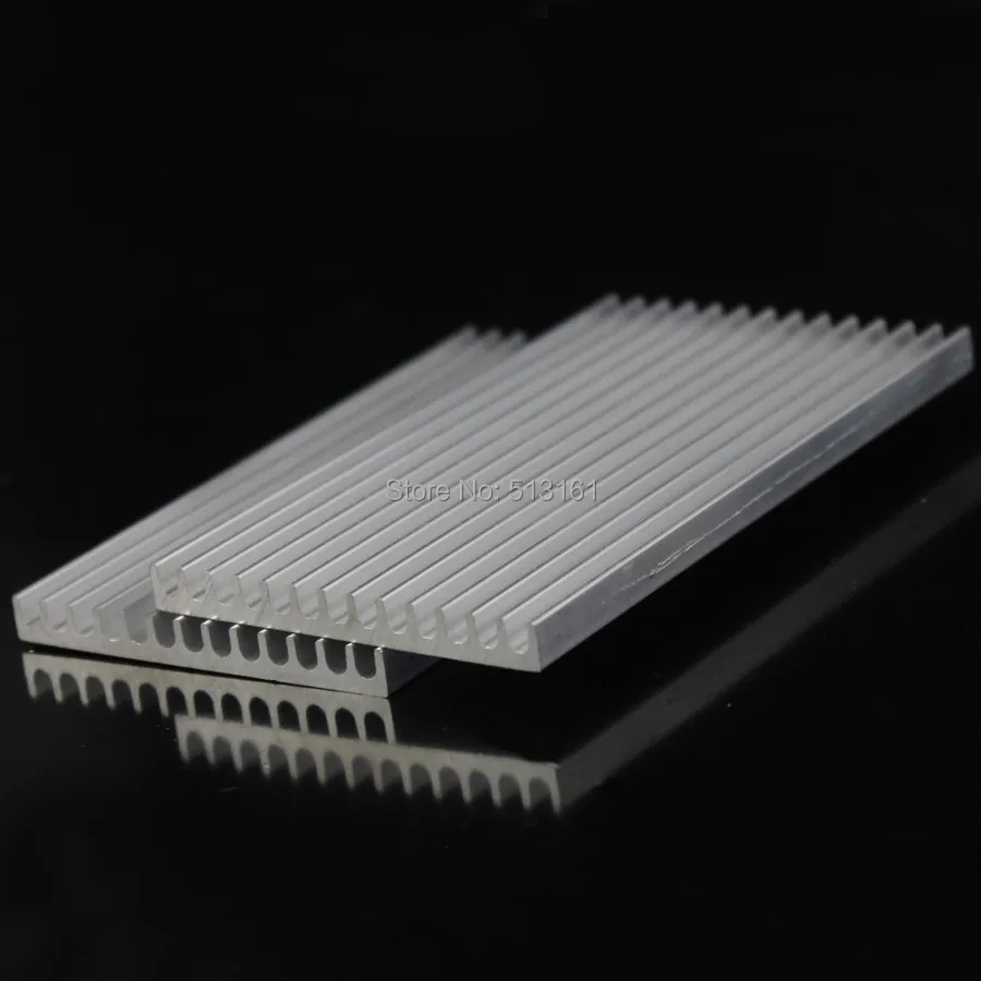 Gdstime-disipador de calor de aluminio, radiador para Chip electrónico LED, refrigeración de RAM, 100x55x6mm, 1 unidad