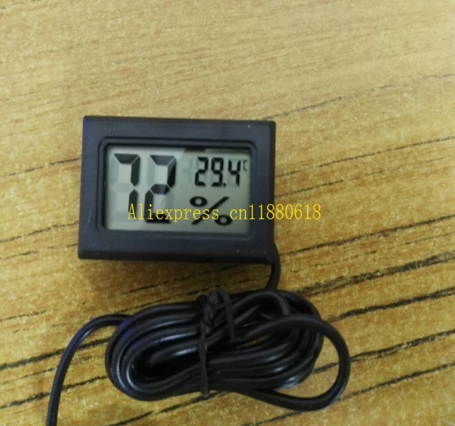 100pcs/lot Free Shipping Wholesale Digital LCD Thermometer Hygrometer Temperature Humidity Meter