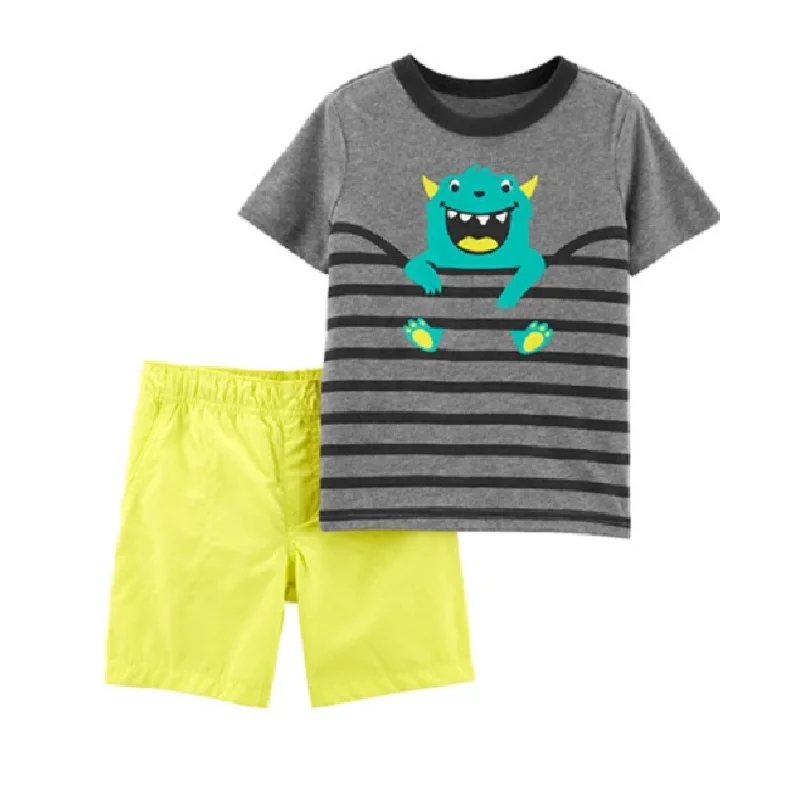 Giraffe Kleidung Anzug Für Jungen 6 9 12 18 24 Monat Sommer Baby T-shirts Shorts Hosen 2-Stück sets Outfits Baumwolle Tops Overalls – Detail 12