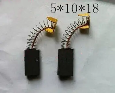 10 Pcs 5x10x18mm Spring Type Power Tool Carbon Brushes 1/5