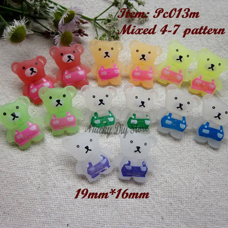 120 pcs/lot child craft buttons mixed colorful bear animal buttons kawaii mix diy materials scrapbooking paris wholesale