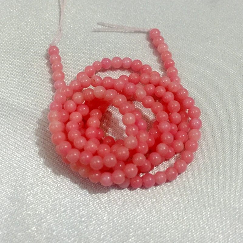 

5MM 150Pcs-2strands Pink Natural Coral Loose Strands Genstones Jewelry Beads