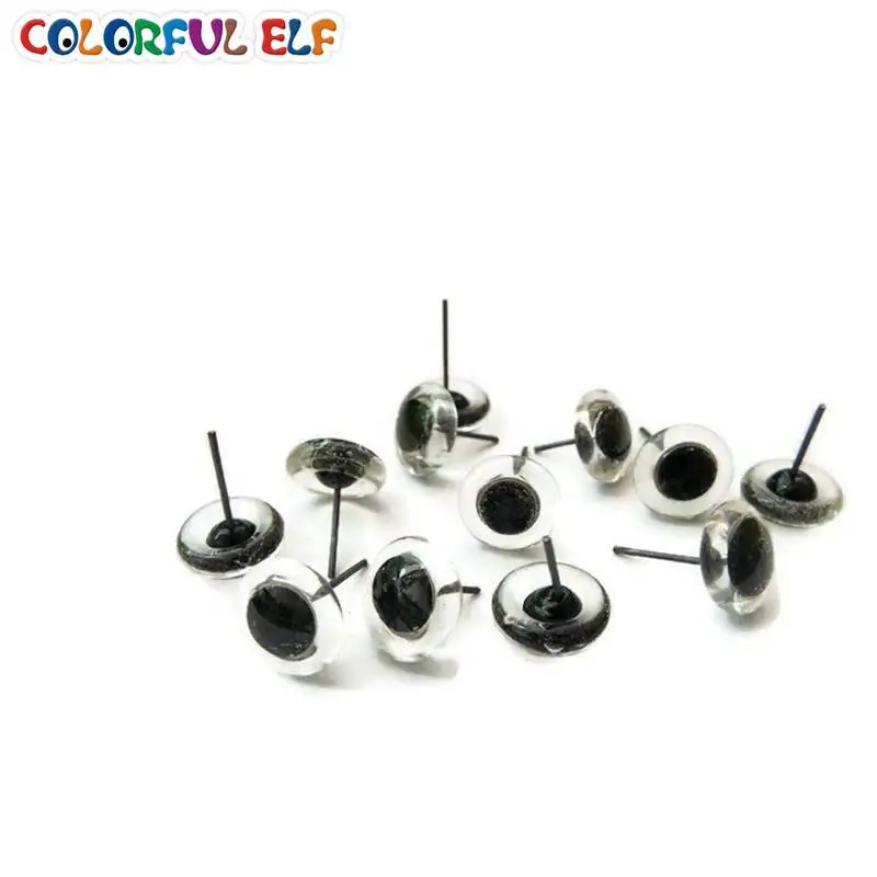 100pcs 2-12mm Glass Eyes For Animal Doll Free Shipping Clear Glass Eyes On Wire Pins