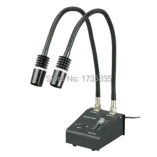 6W LED lamp Dual Goose-neck microscope Illuminator LED-6W