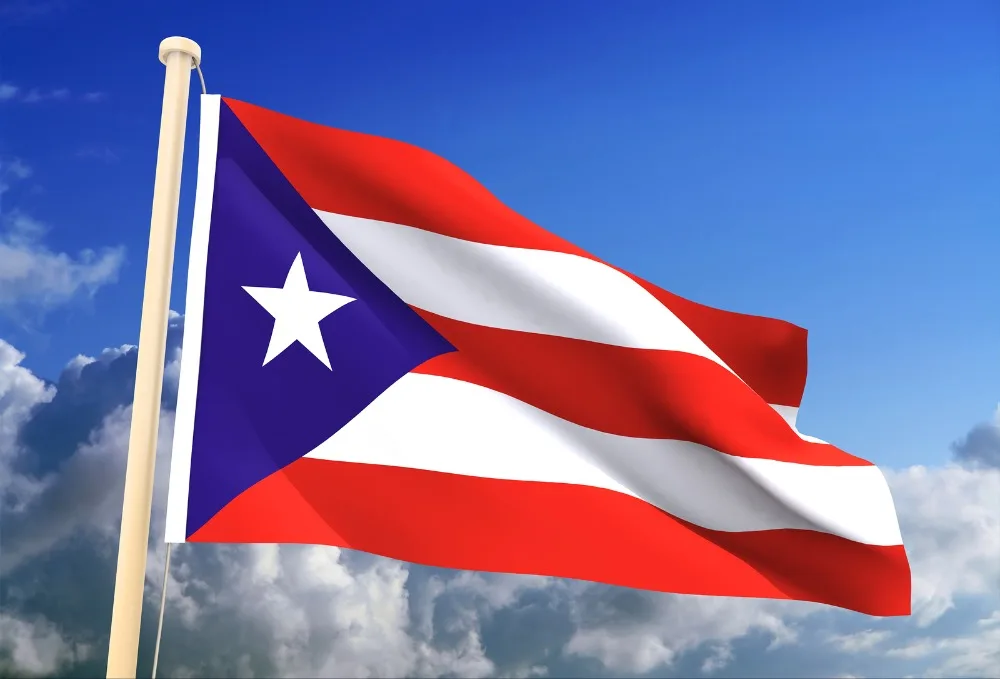 90*150cm 60*90cm 40*60cm 15*21cm Puerto Rican Flag Puerto Rico Polyestee Decorative Flag