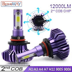 BraveWay Led Light for Auto Led H7 H11 9005 9006 H1 Headlamp Ice Bulb Led Headlight Car Automobile Diode Lamps H1 LED Bulbs