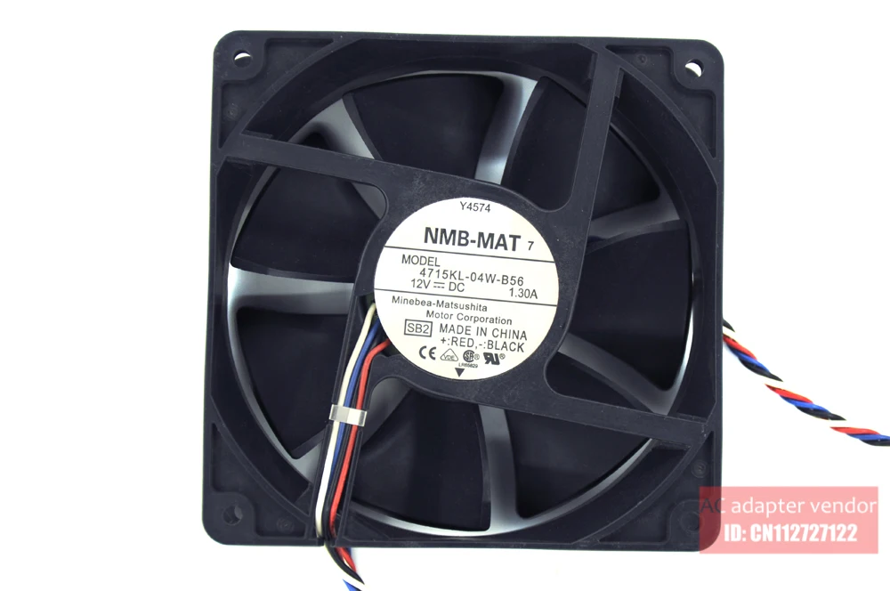 NMB 12V fan 12cm fan violence 1.3A 4715KL-04W-B56 thermostat fan I Minerals