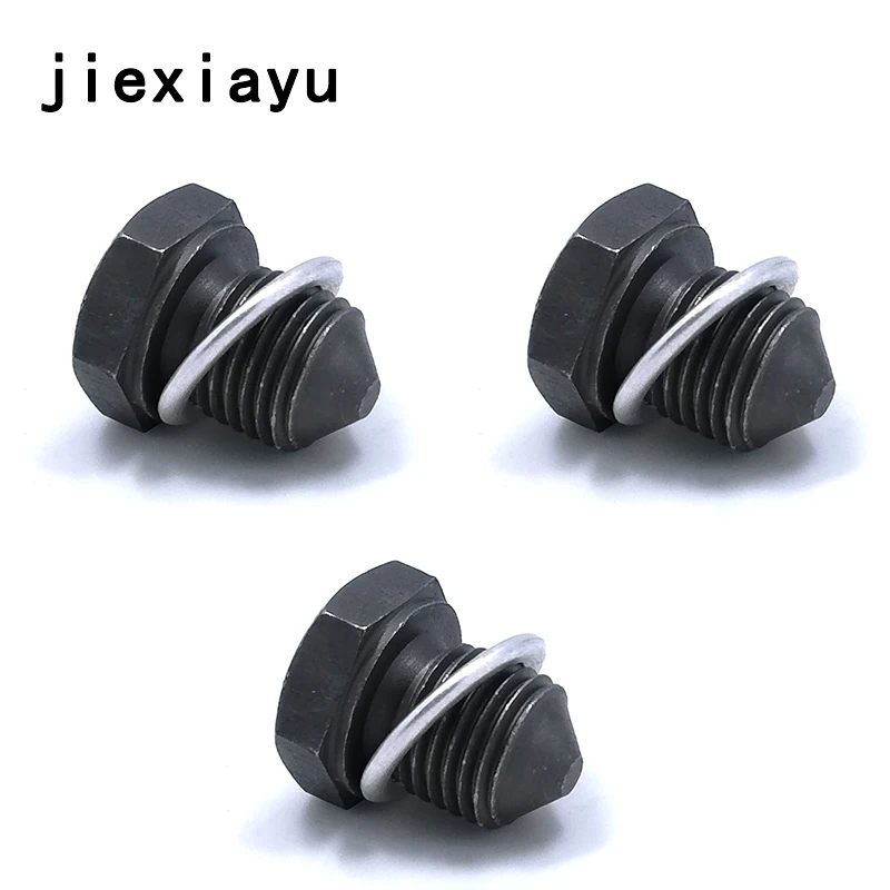 3SET Oil Drain Plugs Screw and Seal ring for Golf MK7 Bettle Caddy CC POLO Scirocco Tiguan Leon A3 N 902 889 01  N 013 815 7