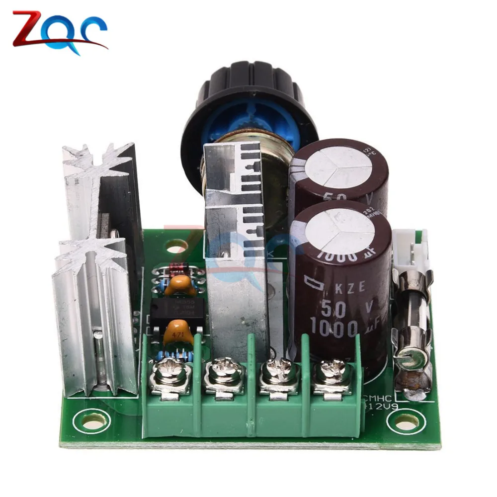 DC 12V 24V 30V 40V 13KHZ Auto PWM DC Motor Speed Regulator Governor Speed Controller Switch 10A 50V 1000uF