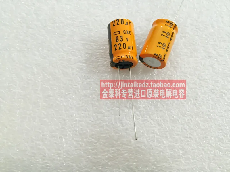 

2020 hot sale 10pcs/30pcs NIPPON 63V220UF 13X20 GXE high temperature electrolytic capacitors of 125 degrees free shipping