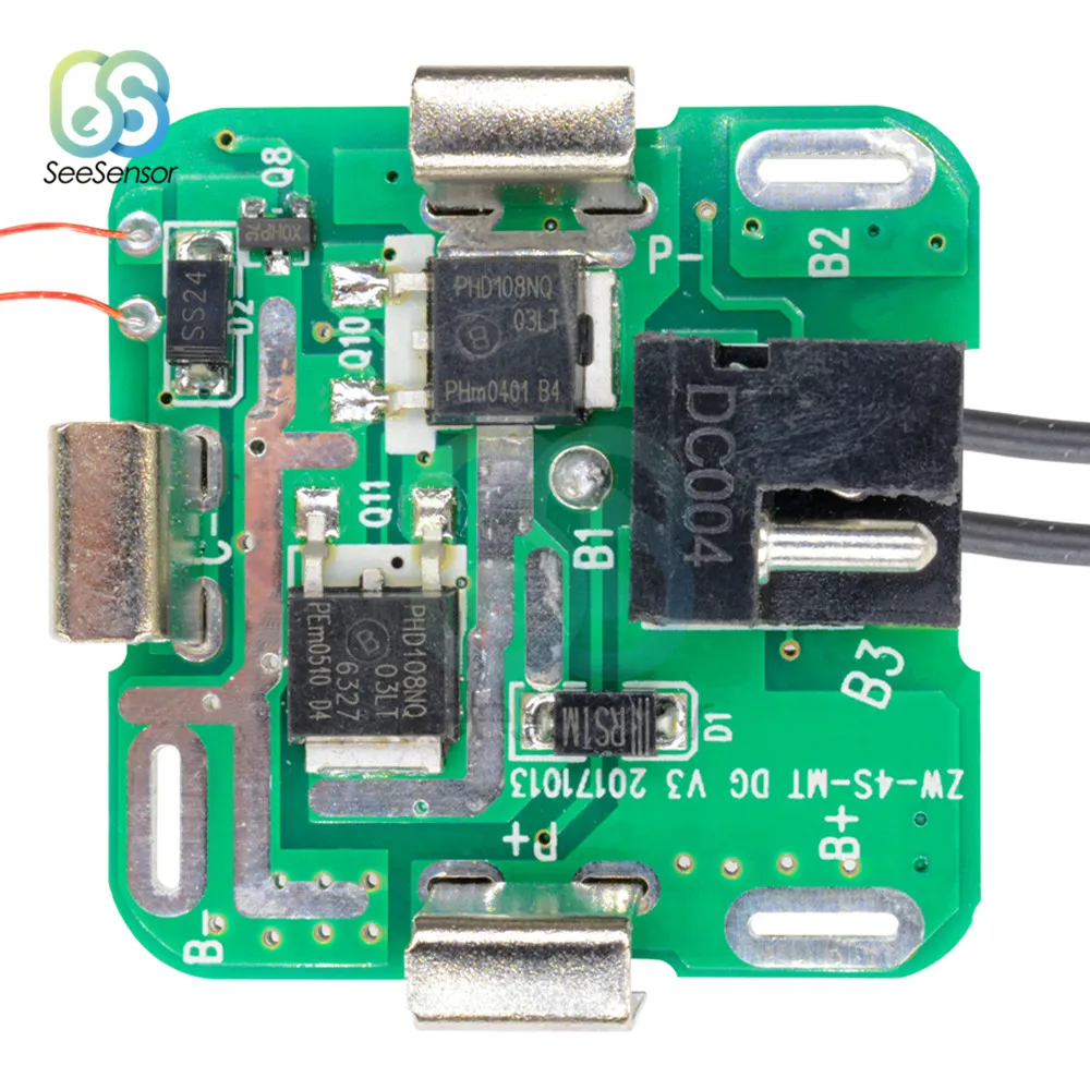 14.8V 18650 Li-ion Lithium Battery Charging Board Charger Module 4 Strings Battery Cell Charging BMS