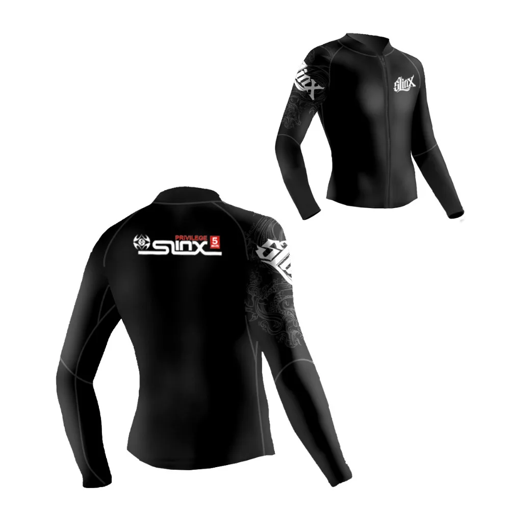 Slinx 5mm Neoprene Scuba Dive Clothing Snorkeling Jacket Wetsuit Top Coat High Elastic Spearfishing Kite Surf Windsurf Swimwear