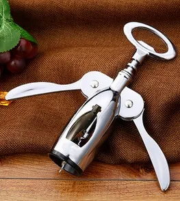 1PC New Pressure Corkscrew Red Wine Opener Bar Accessories Champagne Grape High Quality S/Steel Wine Bottle Opener KX 134