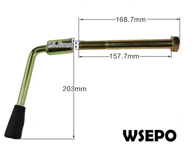 Operational Handle Locking Arm/Bolt for 170F(7HP)Gas Engine or 170F/173F 4~5HP Diesel Engine Powered Farm/Garden Tillers