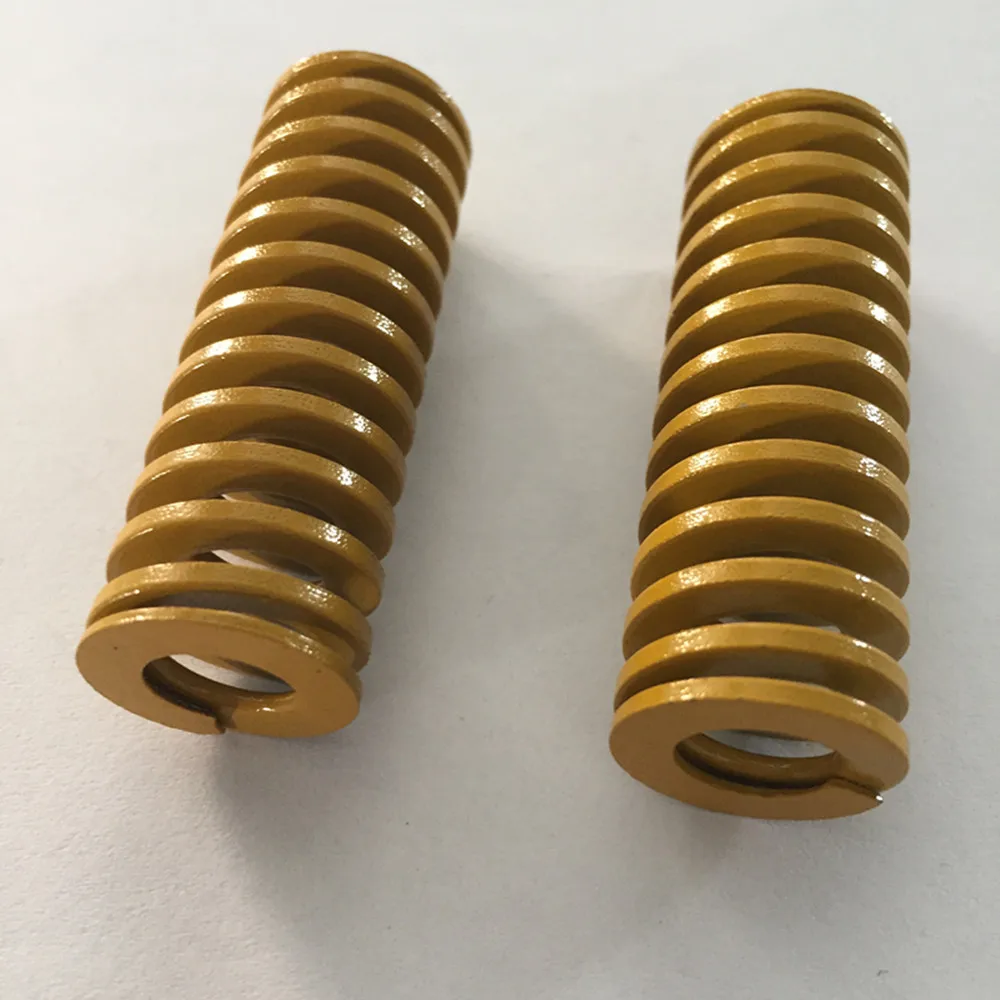 2Pcs 25 x 12.5 x 25/35/55/65/80/100/125/150/200mm Yellow Compression Die Spring