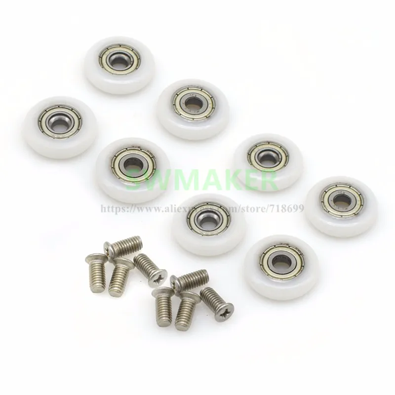 10pcs 19 mm 20mm 23 mm 25 mm 27 mm high quality bearing steel wear-resisting wheel single pulley in shower