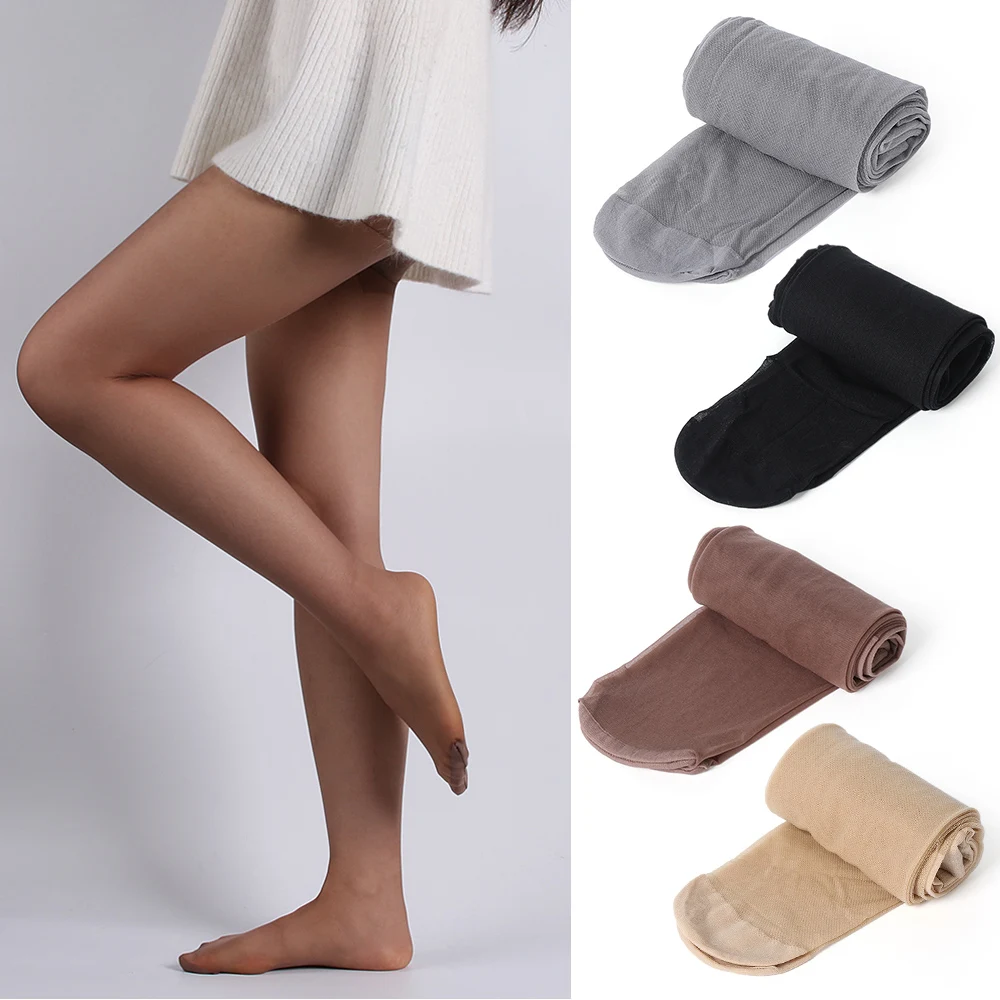 1PC ใหม่แฟชั่นผู้หญิงเซ็กซี่บาง Tights เลดี้โปร่งใสสีดำถุงน่องกางเกง Pantyhose Breathable ยาวถุงน่องบาง