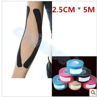 5cm*5m Muscle Tape Sports Tape Kinesiology Tape Cotton Elastic Adhesive Muscle Bandage Care Physio Strain Injury Support