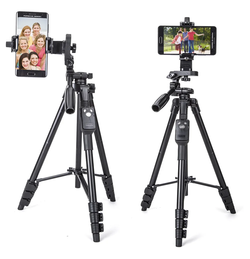 Yunteng 5218  Camera Tripod Self-Portrait Monopod Bluetooth Remote Control Selfie Phone Clip