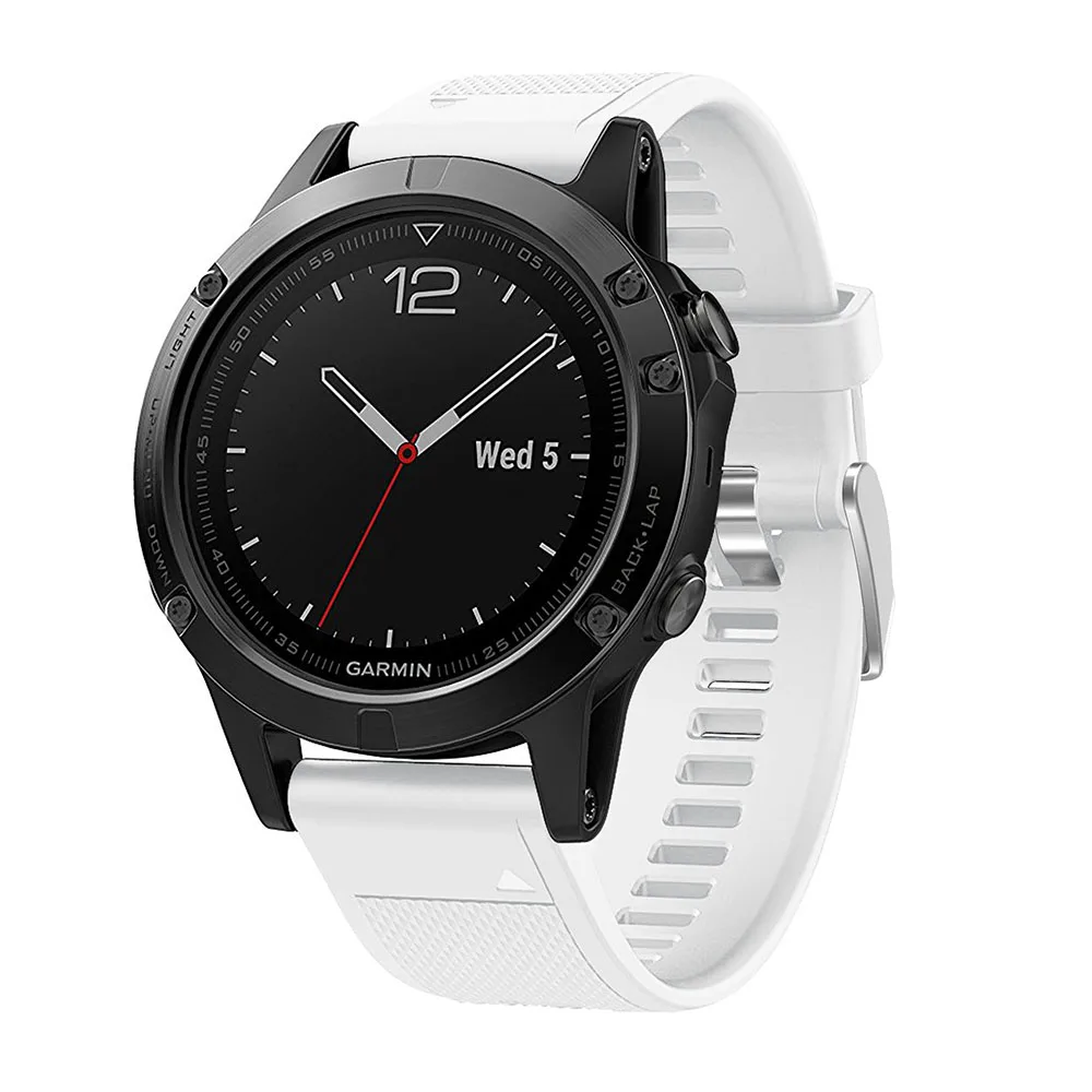 Pulseira para relógio garmin fenix, pulseira de silicone de liberação rápida para garmin fenix 5 6 935 945