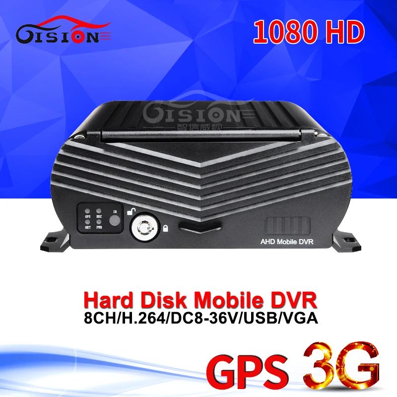 

Online 3G GPS Tracker 1080N 8CH AHD Mdvr Video Recorder Hard Disk Car Camera Dvr Real Time Video PC/Phone App 24H Monitoring Dvr