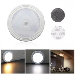 Pir led night light sensor de movimento lâmpada de parede sem fio gabinete luz da parede auto ligar/desligar armário energia da bateria