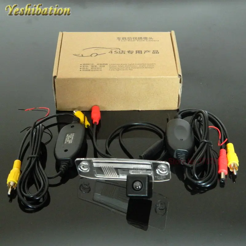 Yeshibation Wireless Camera RCA/AUX Video Transmitter and Receiver Kit For Hyundai Sonata NF GF License Plate Light